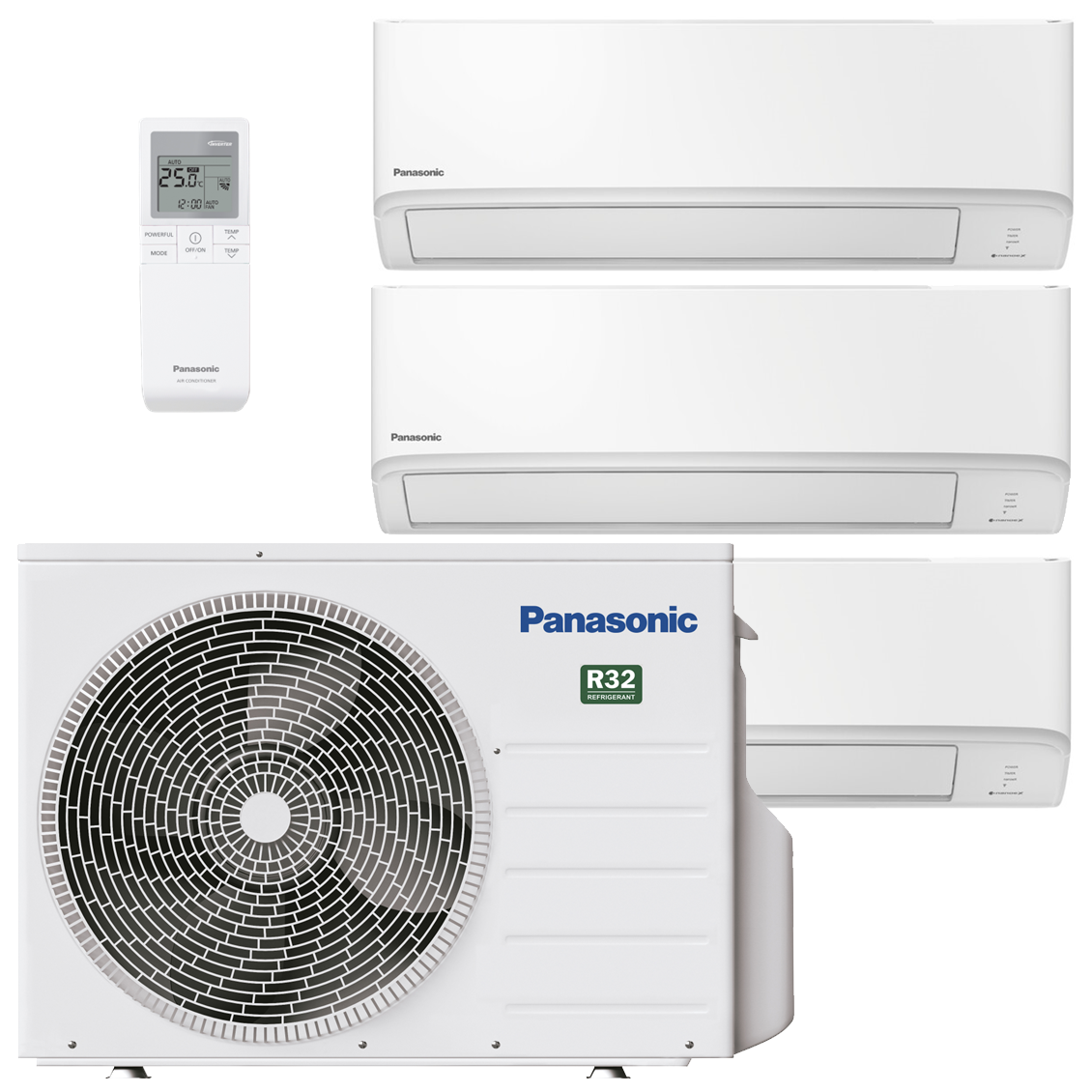 Panasonic Multisplit 3Z68TBE ilmalämpöpumppu (3 sisäyksikköä)