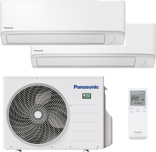 Multisplit Panasonic 2Z50TBE + 2 sisäyksikköä ilmalämpöpumppu