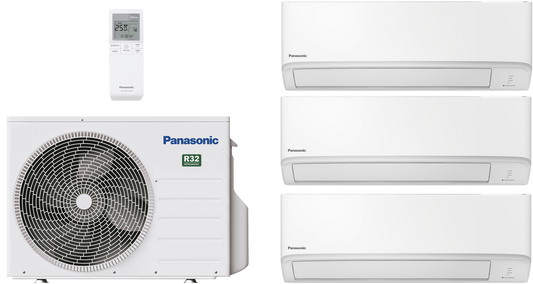 Multisplit Panasonic 3Z68TBE + 3 sisäyksikköä ilmalämpöpumppu